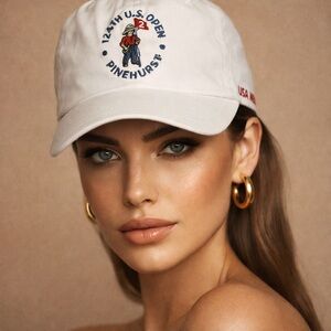 Head White Embroidered Pinehurst Cap